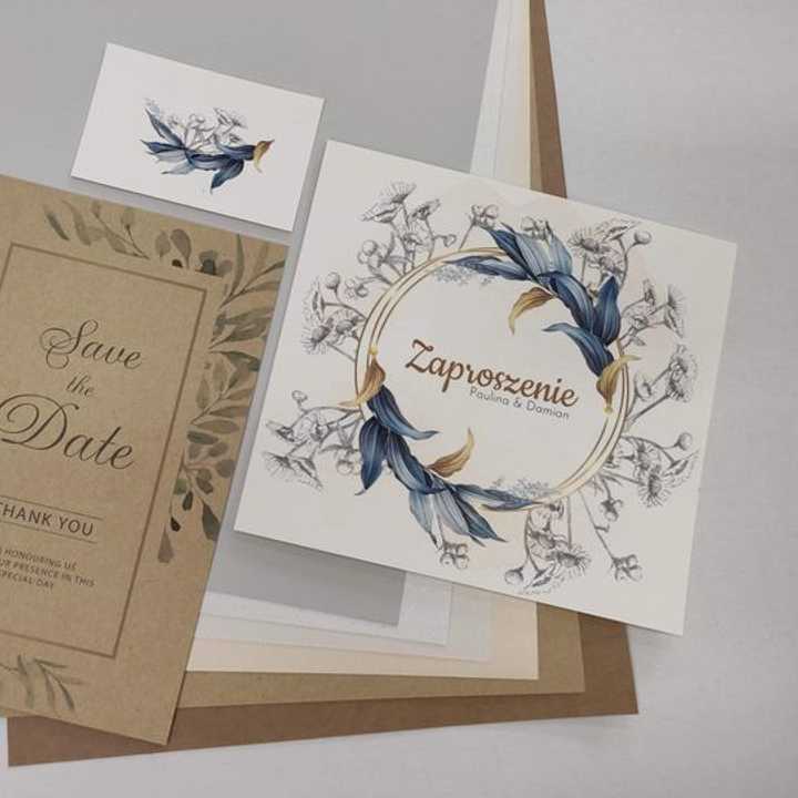 Druk małoformatowy - zzaproszenia ślubne