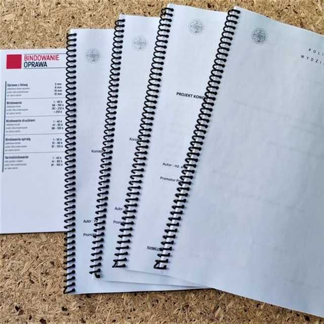 Druk małoformatowy - prace magisterskie