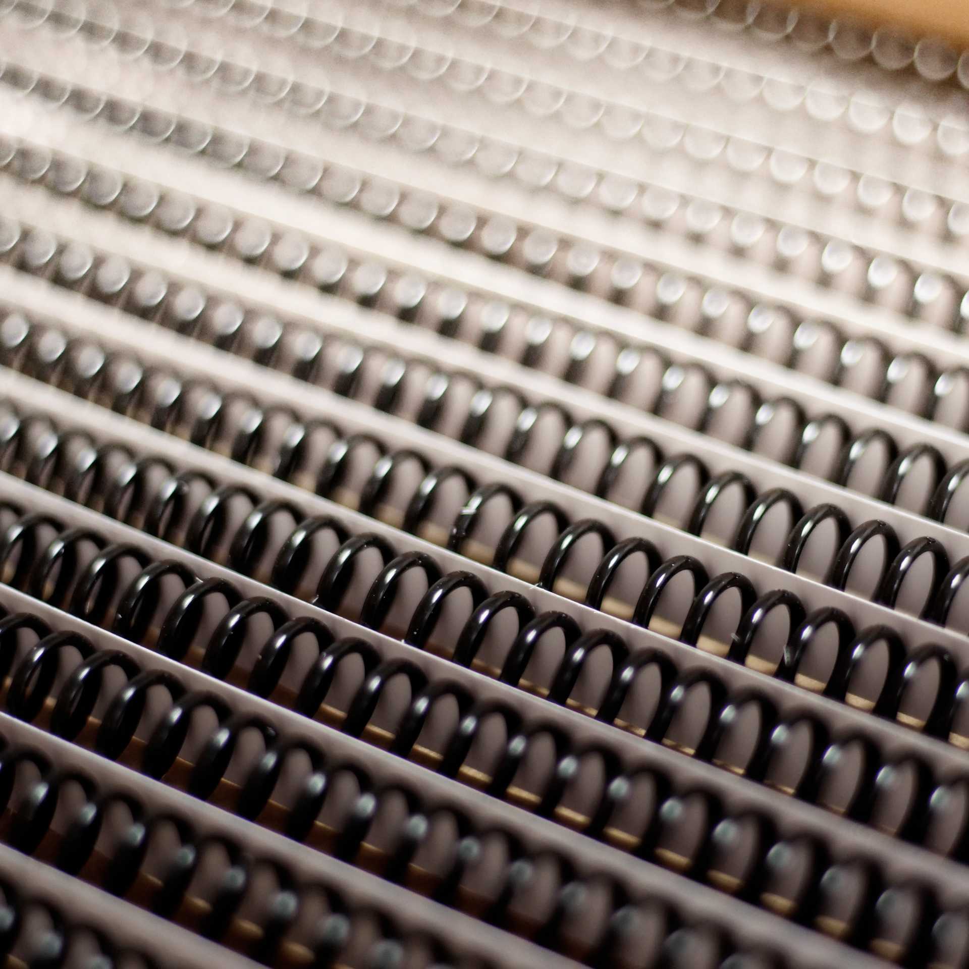 Druk małoformatowy - sprężynki do bindowania